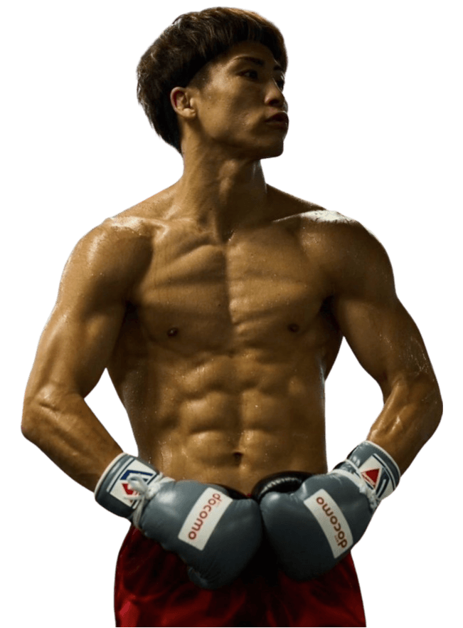 Naoya Inoue après un effort de combat